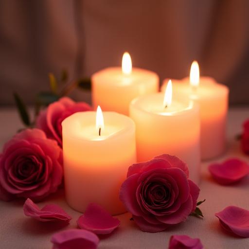Rose Candles